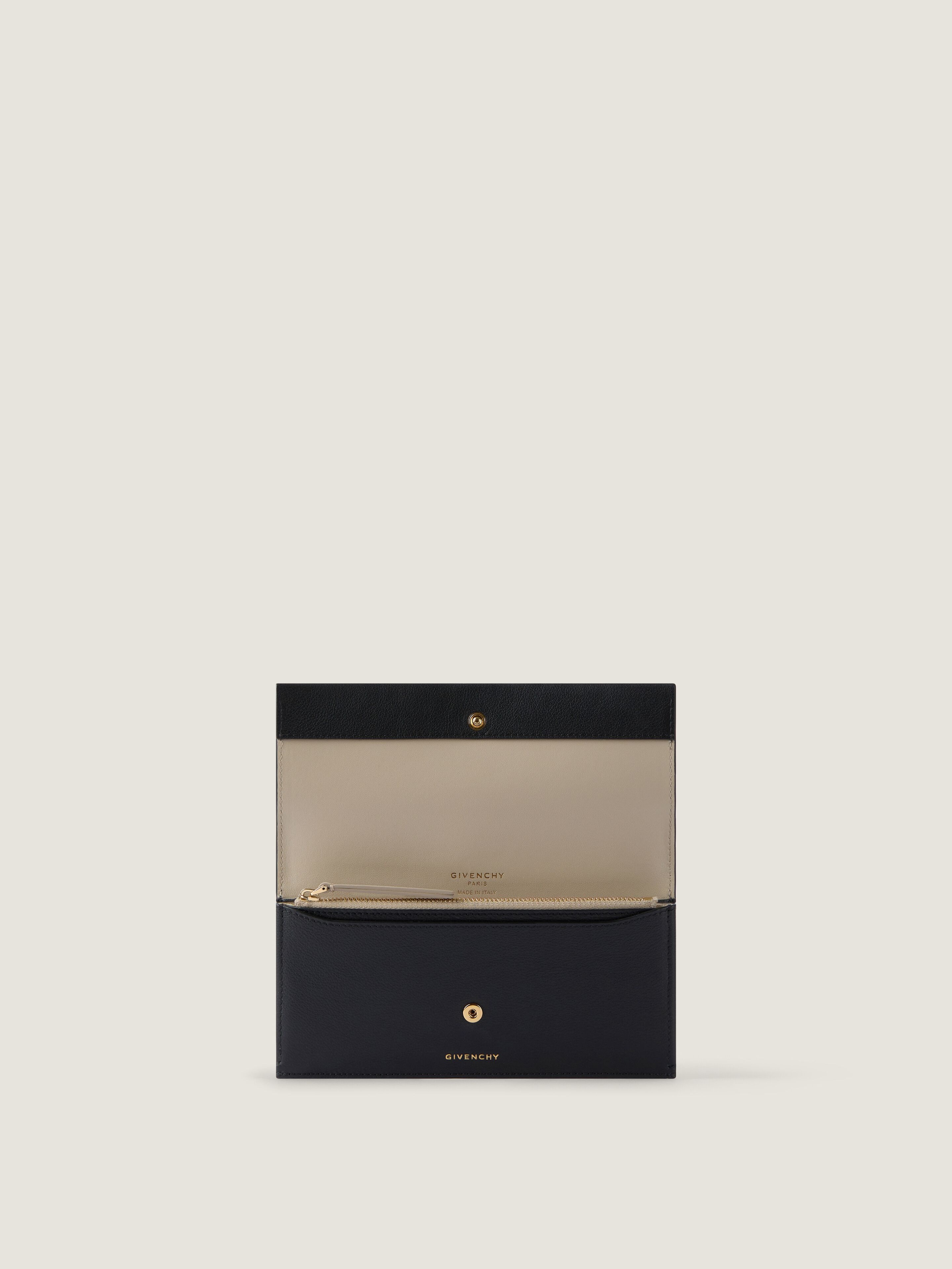 Day long wallet in grained leather